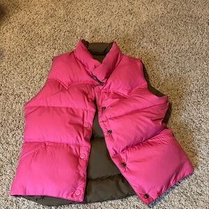 Woman’s Pink Puffer Vest